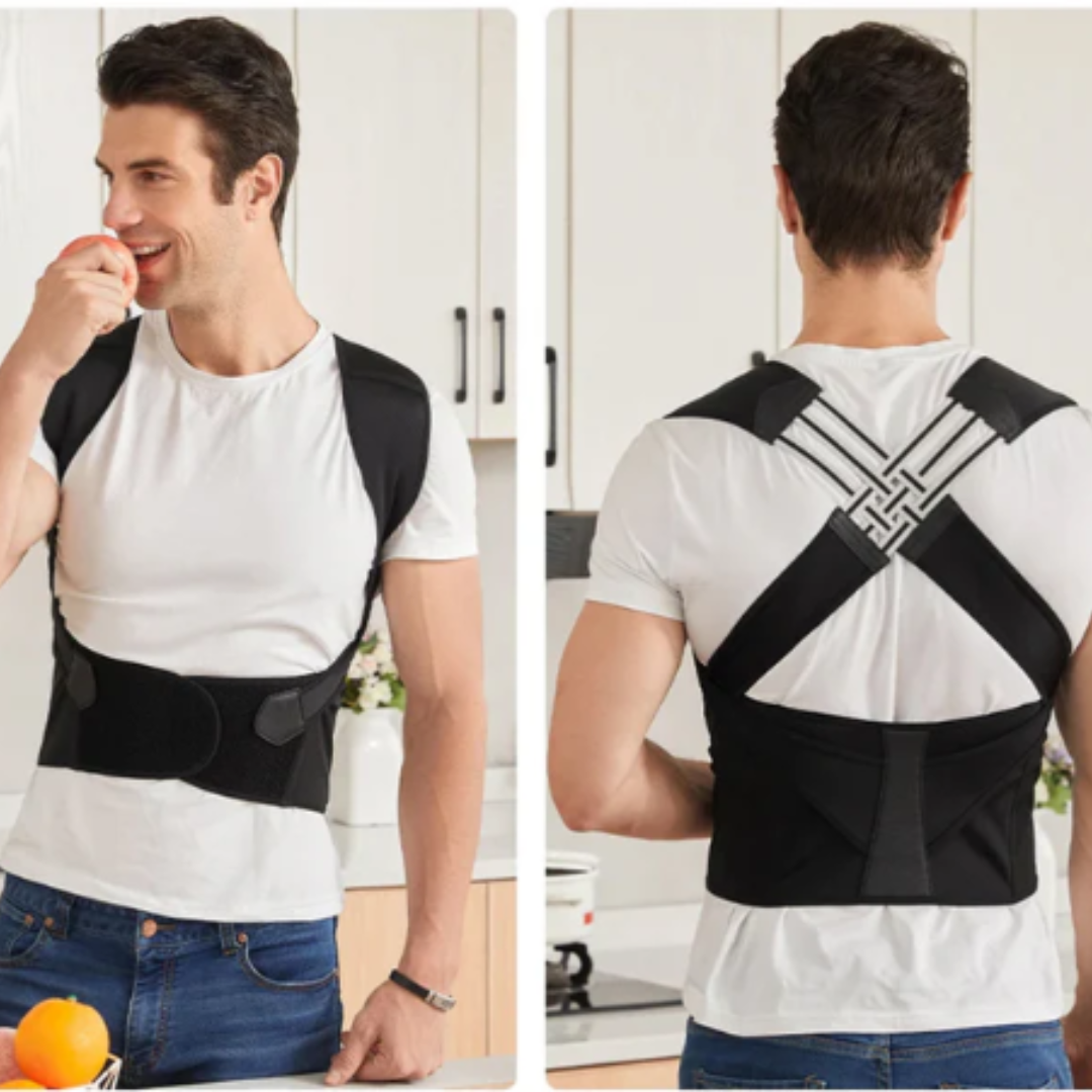 Soporte Postural Ajustable para Espalda y Hombros