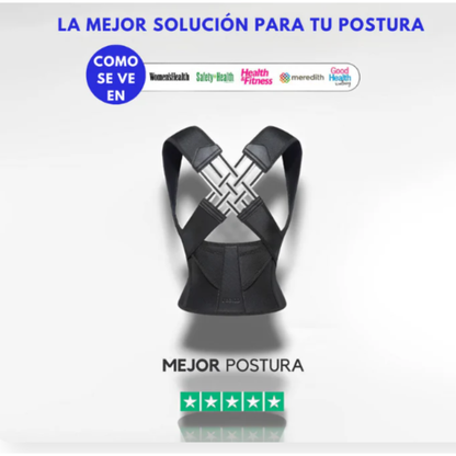 Soporte Postural Ajustable para Espalda y Hombros