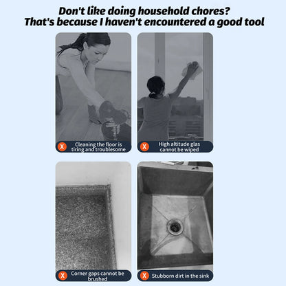 Cordless 360° Spin Scrubber with 8 Heads